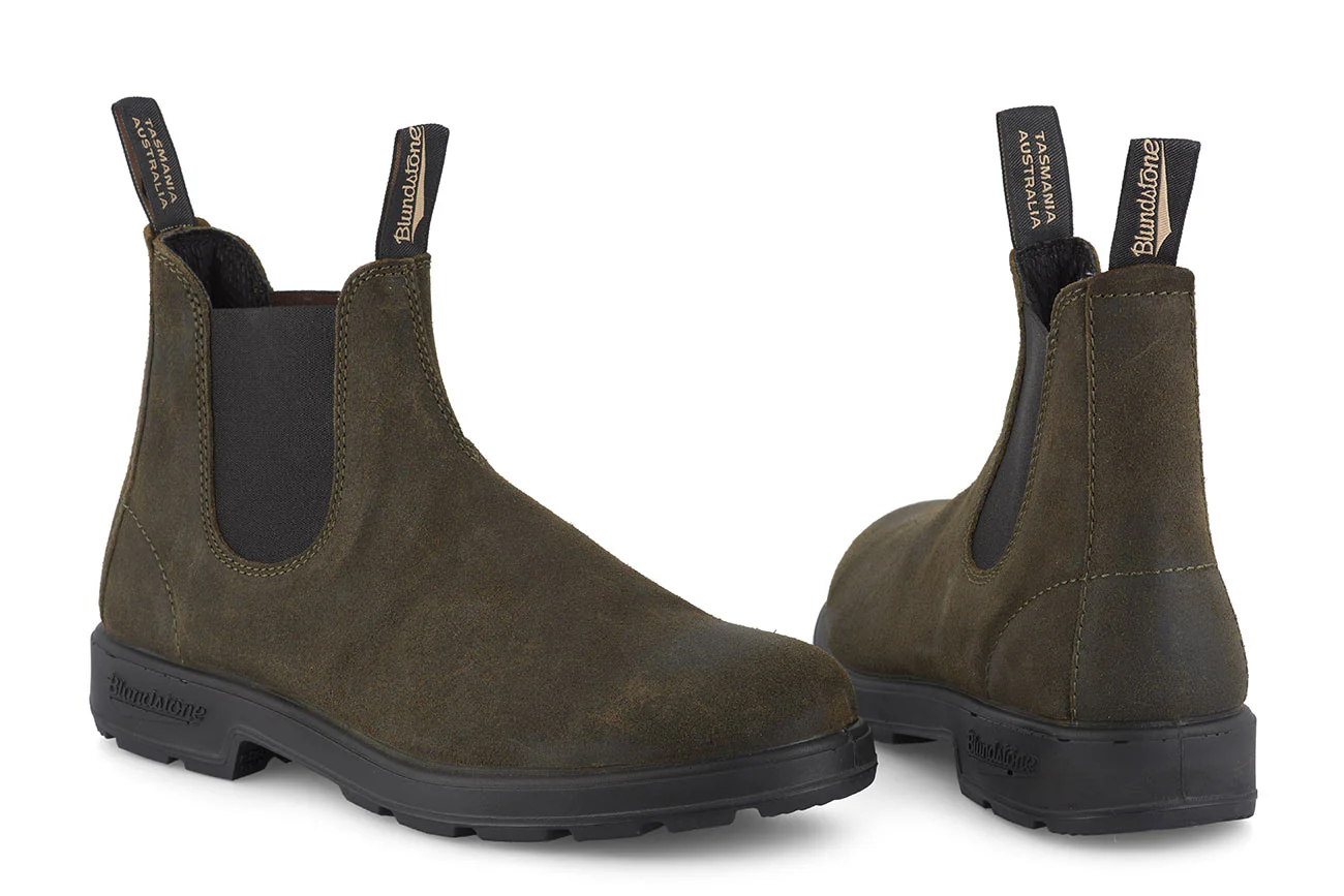 Blundstone #1615 Dark Olive Suede - Image 3